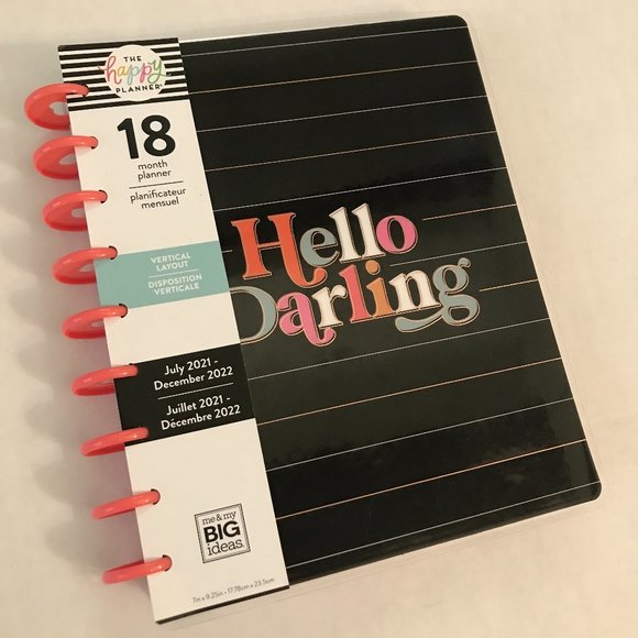 The Happy Planner Classic 18 Month Vertical Layout Hello Darling - Picture 2 of 12